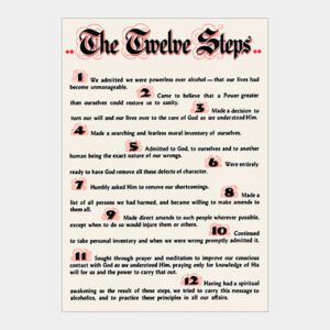 Twelve Steps Parchment